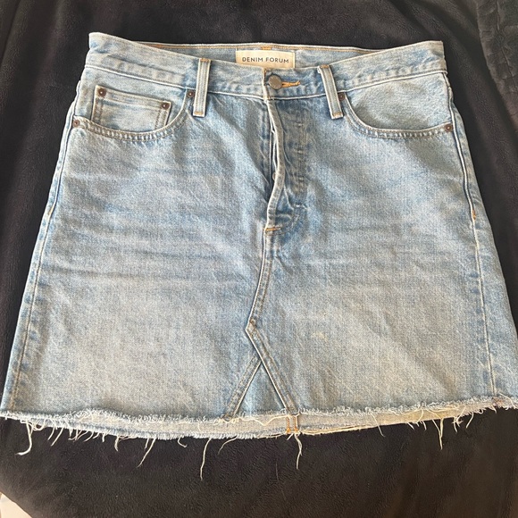 Denim Forum - the Edie Miniskirt from Aritzia - Picture 1 of 5